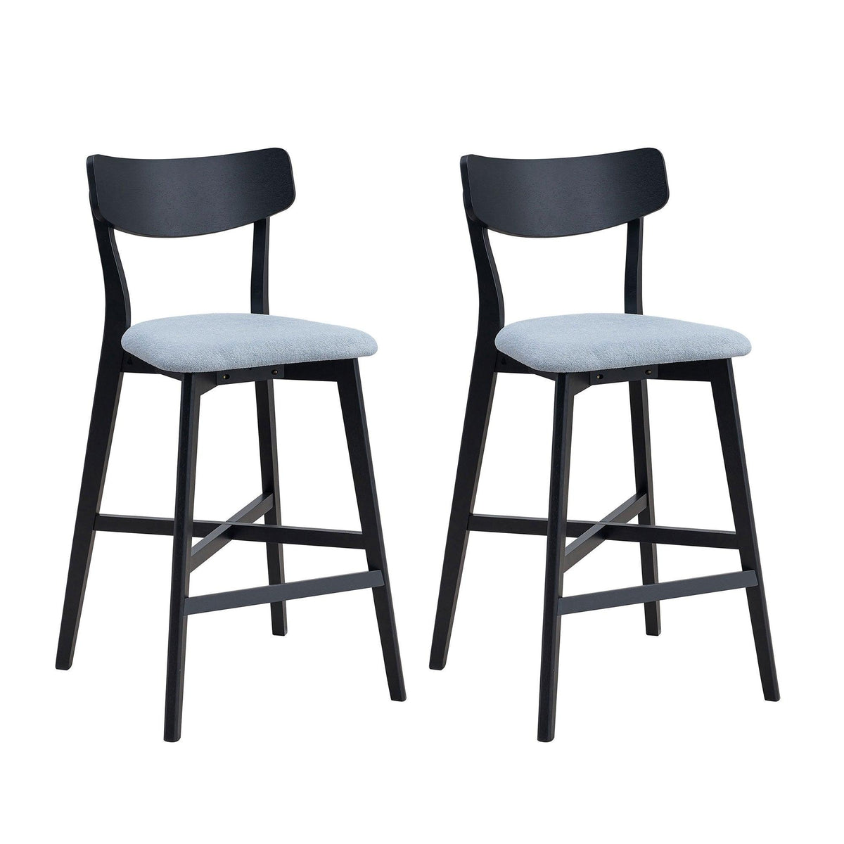 Wooden Bar Chairs Set of 2
