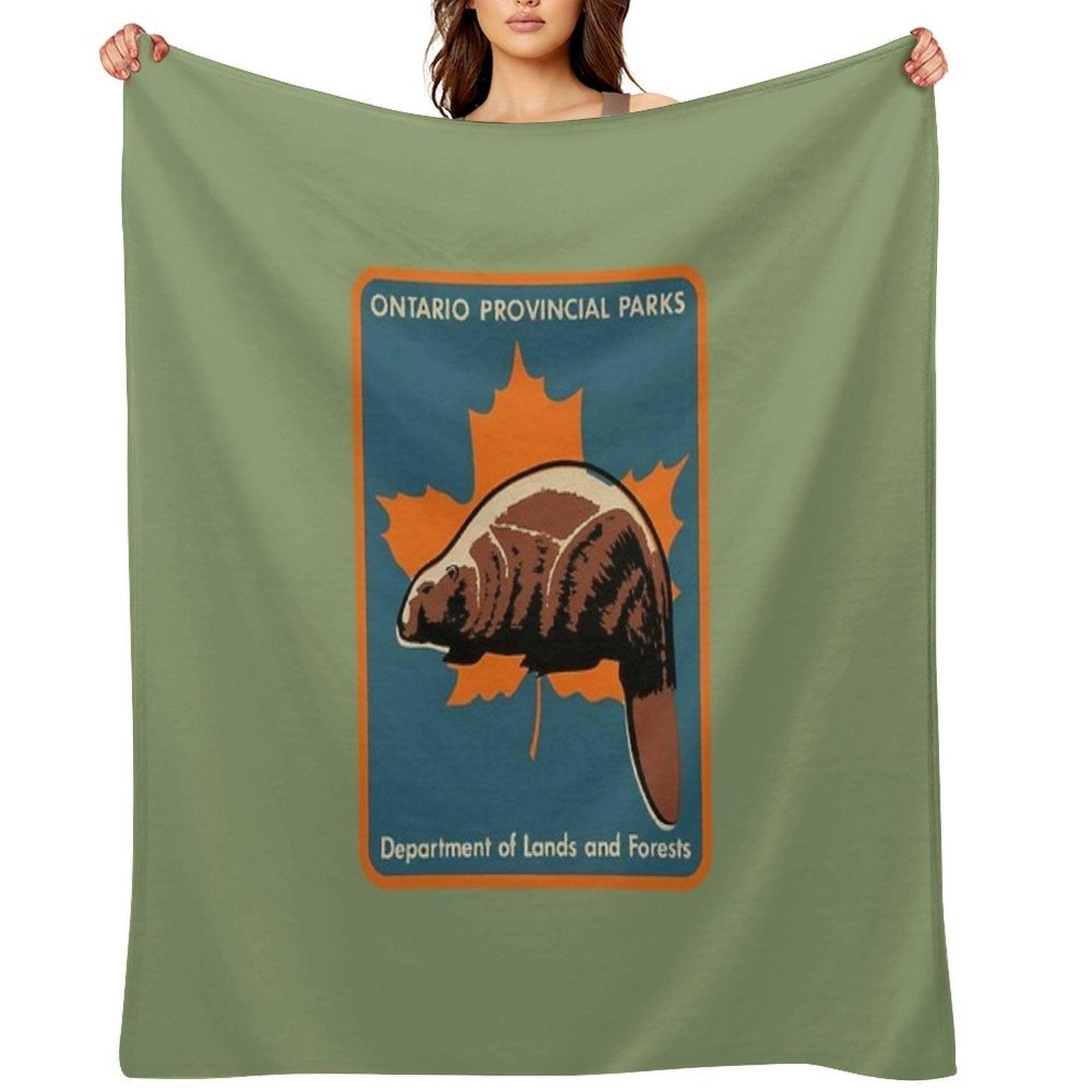 Ontario Provincial Parks Throw Blanket
