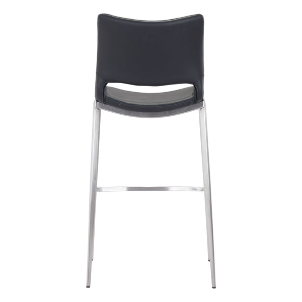 Ace Barstool (Set of 2) Black & Silver