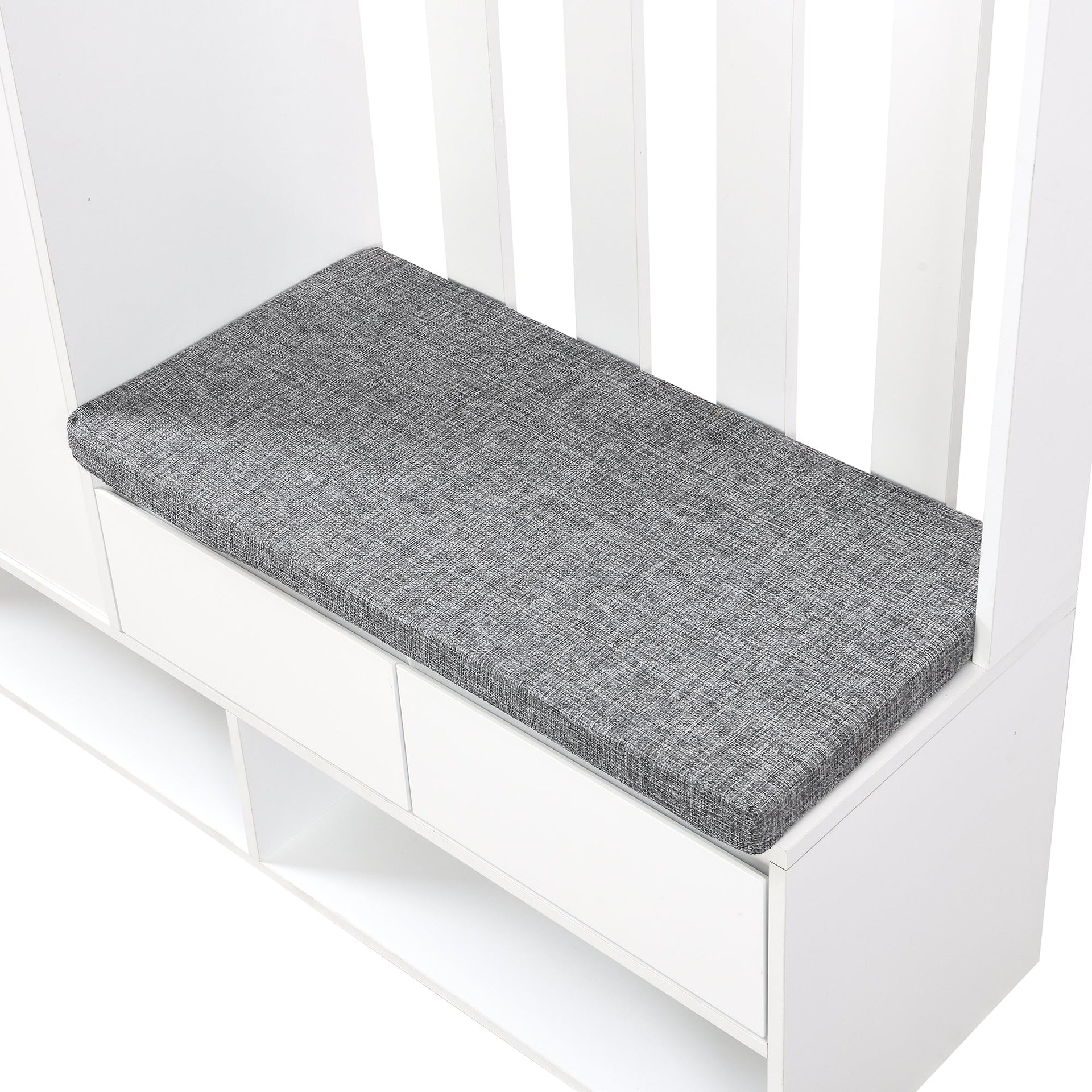 39.3'W70.8'H multifunctional corridor shoe cabinet with soft padded nail board and white clothes hanger with entrance hook