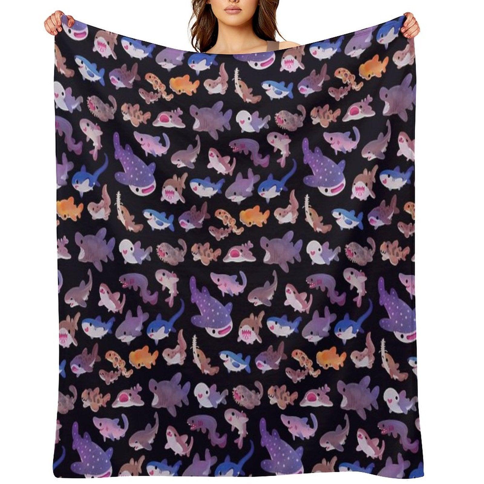 Shark Day Throw Blanket