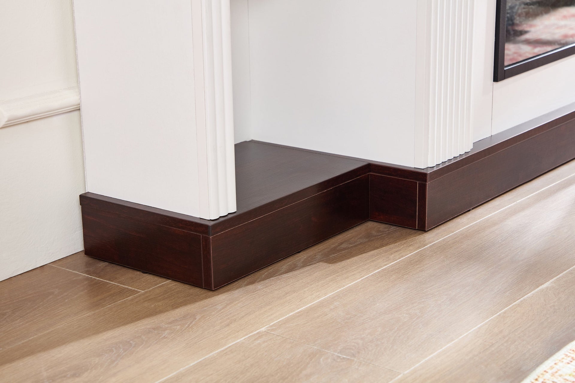 Farmhouse Style Fireplace TV Stand for 70-inch TV BLAKHOM