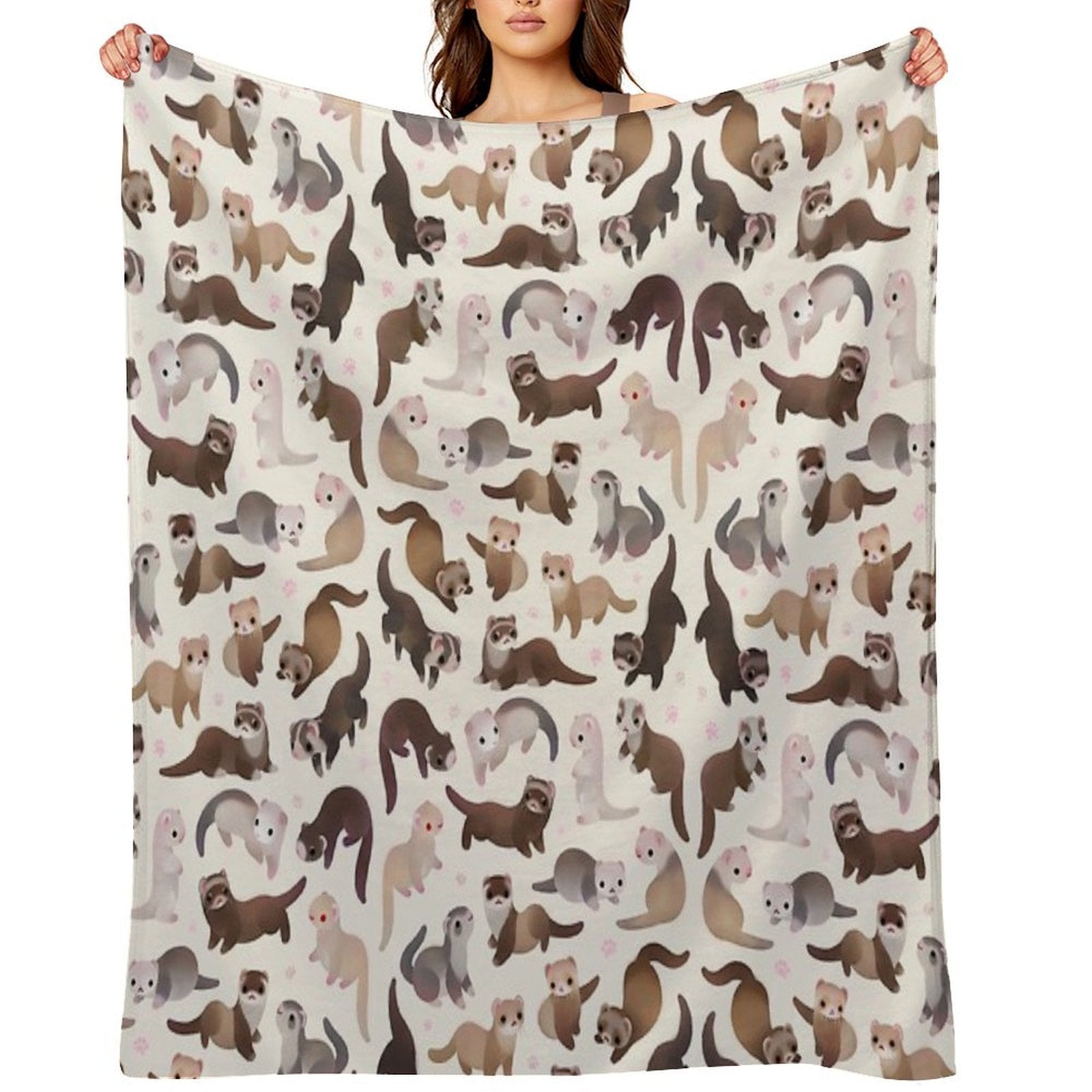 Ferret - Bright Quick-dry Throw Blanket