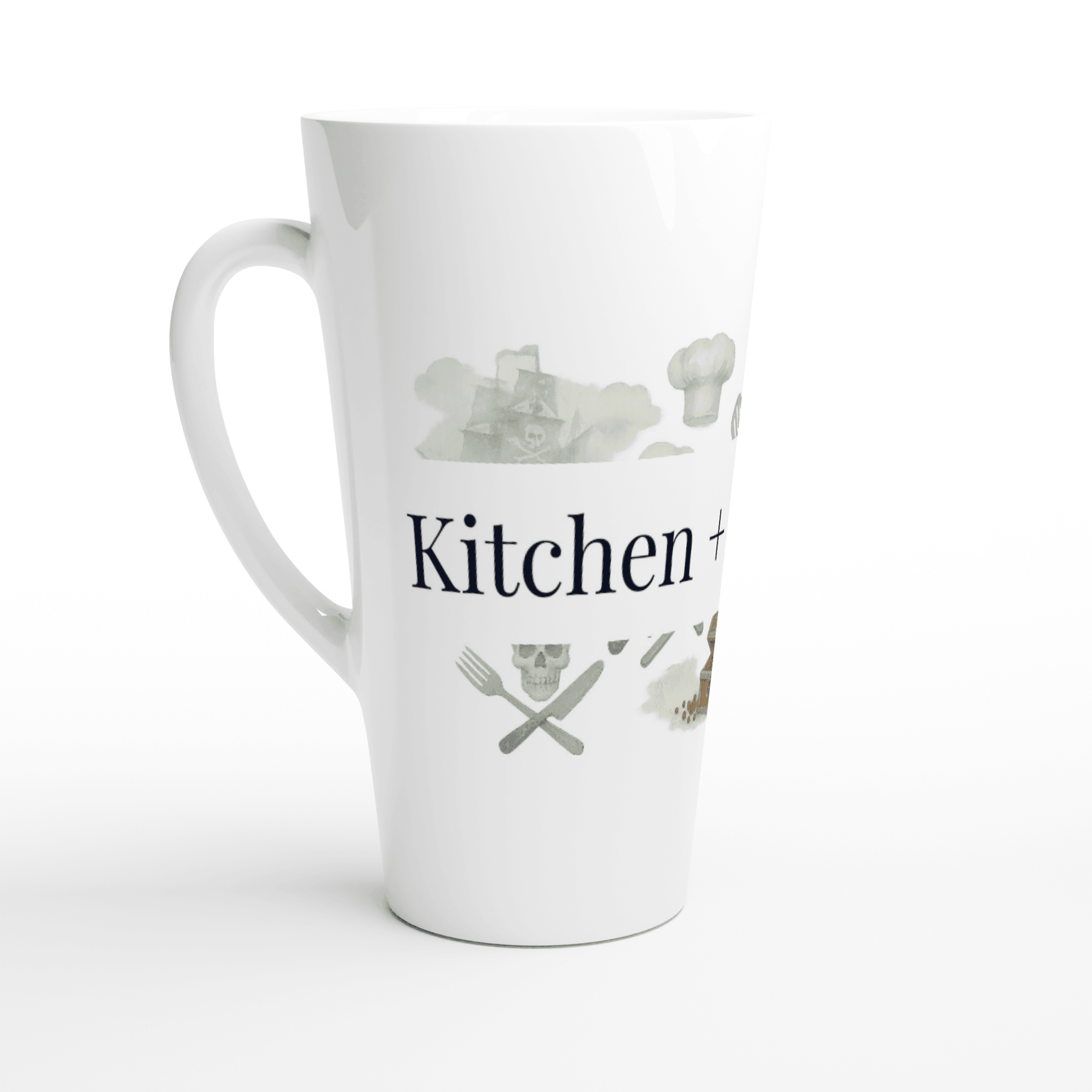 White 12oz Enamel Mug - White Latte 17oz Ceramic Mug | Coffee Mugs | Kitchen + Metal