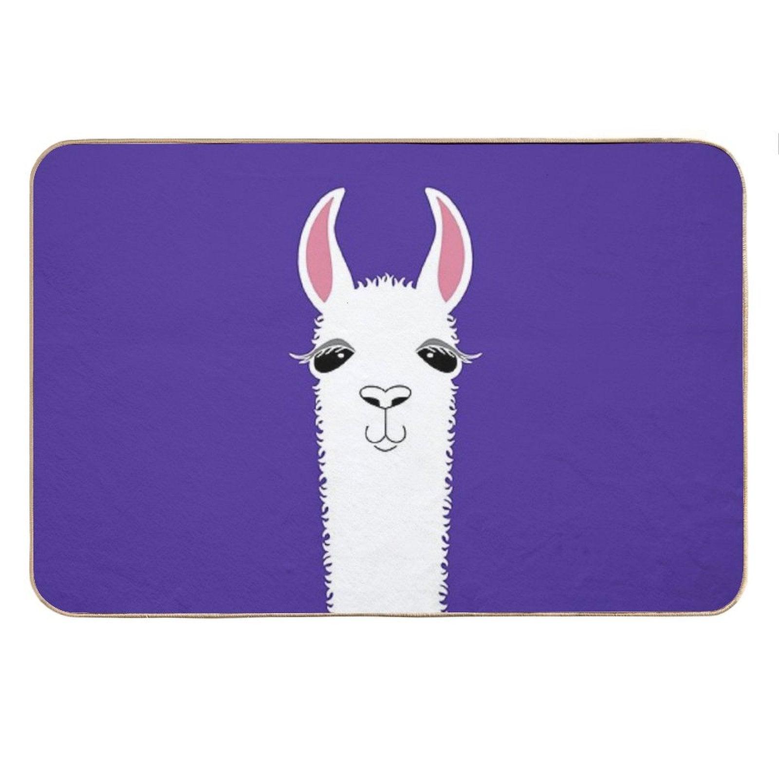 LLAMA PORTRAIT #6 Bath Mat