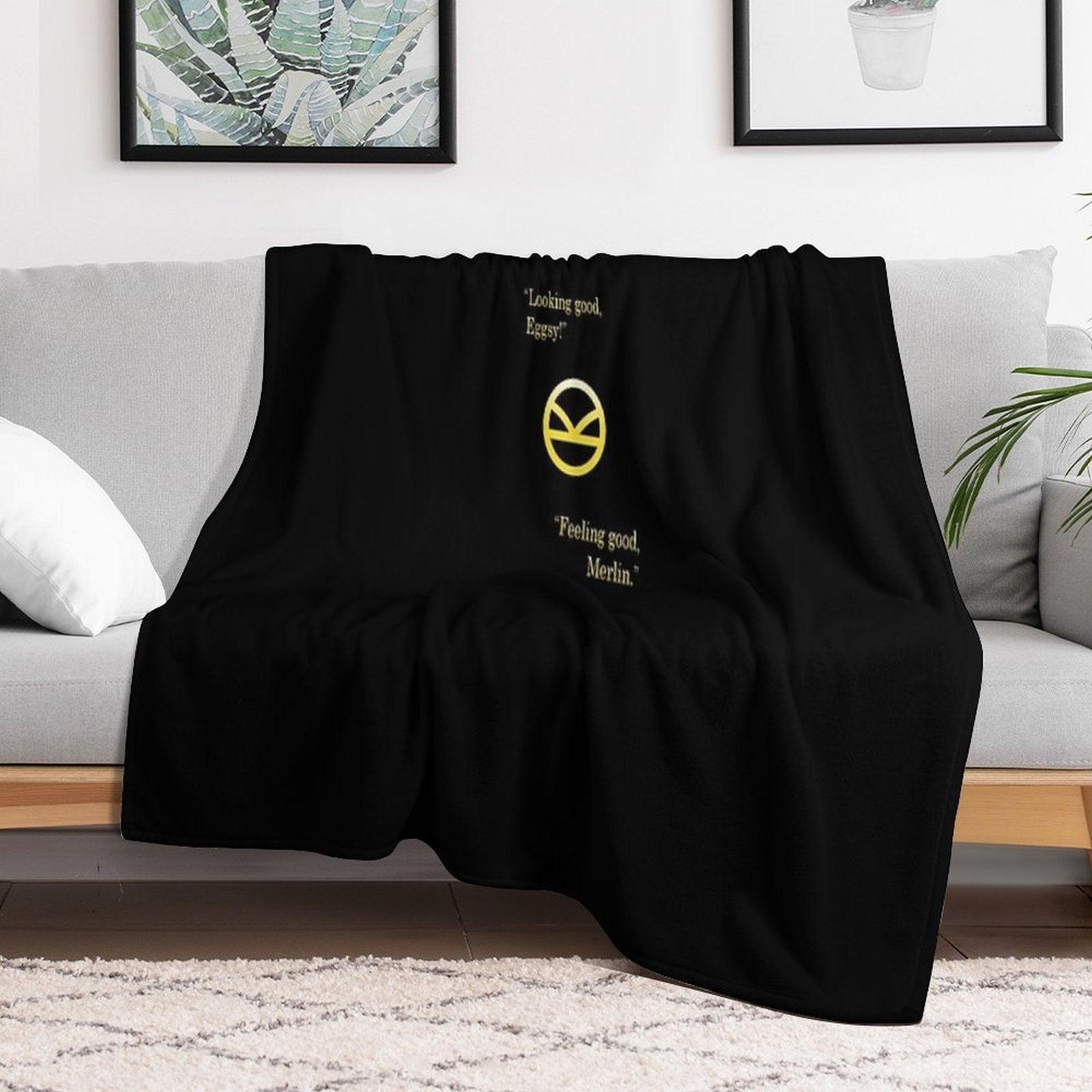 Kingsman Eggsy  Merlin Throw Blanket