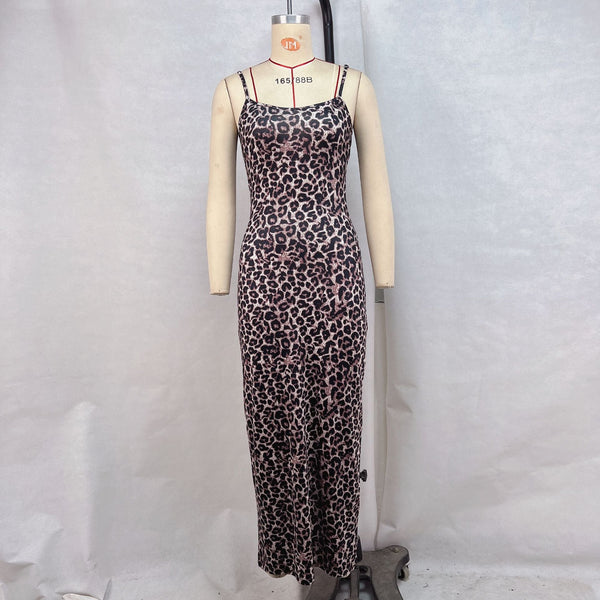 Strap top dress with waist bag and buttocks backless and slimming dress