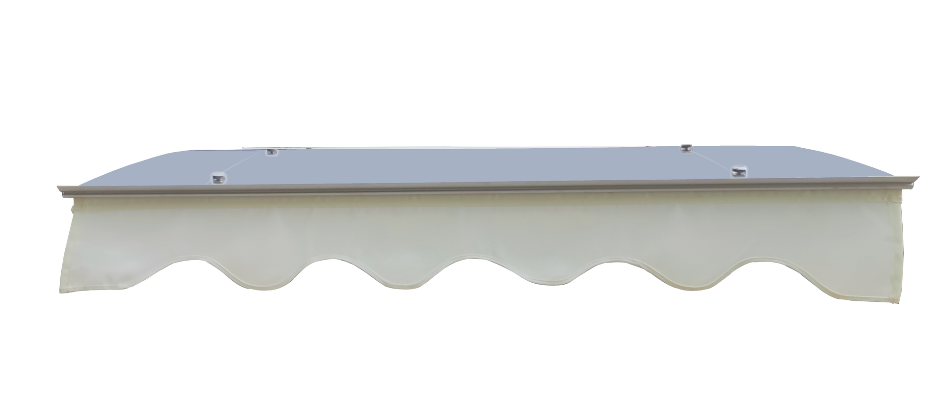 GarLUGH DA4734W Series Door Window Awning Made of 0.137 Inch Thick Crystal Solid Polycarbonate Sheet in size of 47