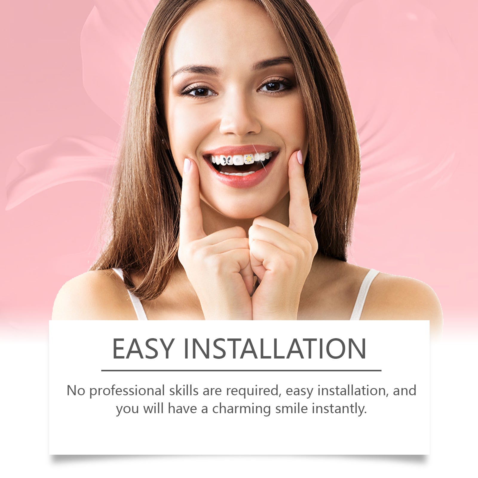 Crystal Dental Drill, Personality Sparkle Stylish Dental Accessories Enhance Smile Easily Use Decorative Dental Drill