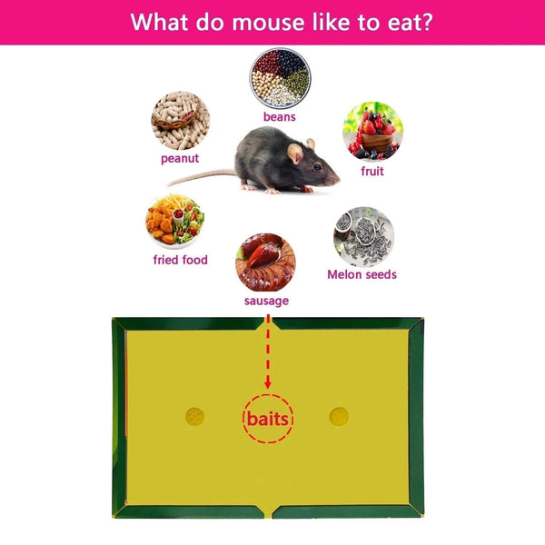 3-15pcs Mouse Board Sticky Mice Glue Trap High Effective Rodent Rat Bugs Catcher Pest Control Reject Non-toxic Eco-Friendly
