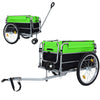 Heavy Duty Bike Cargo Trailer - Black+Green