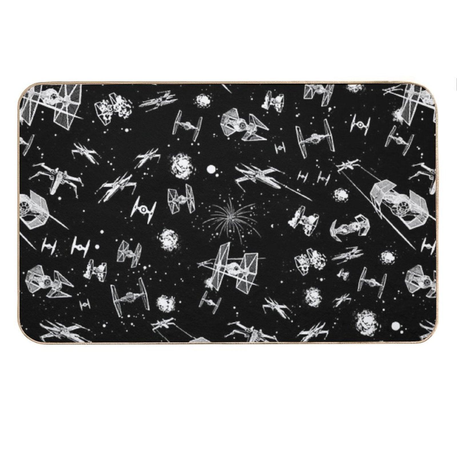Space Ship Battle Bath Mat