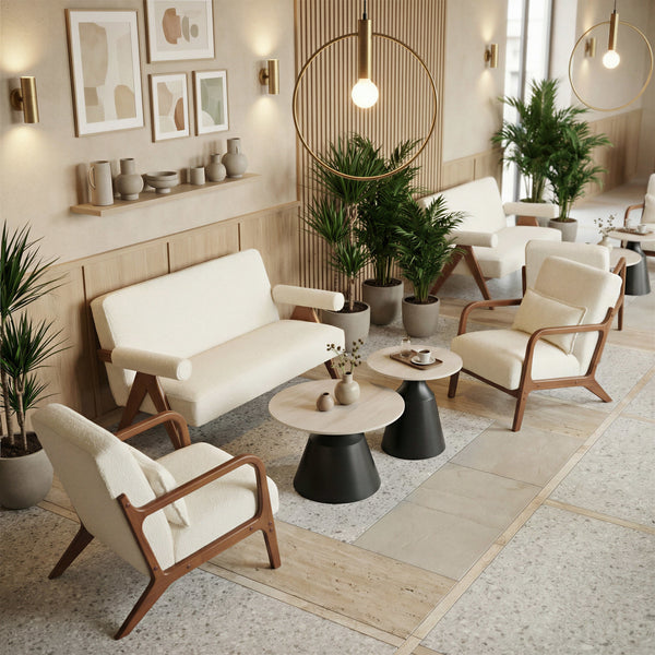 Encanto Loveseat Ivory