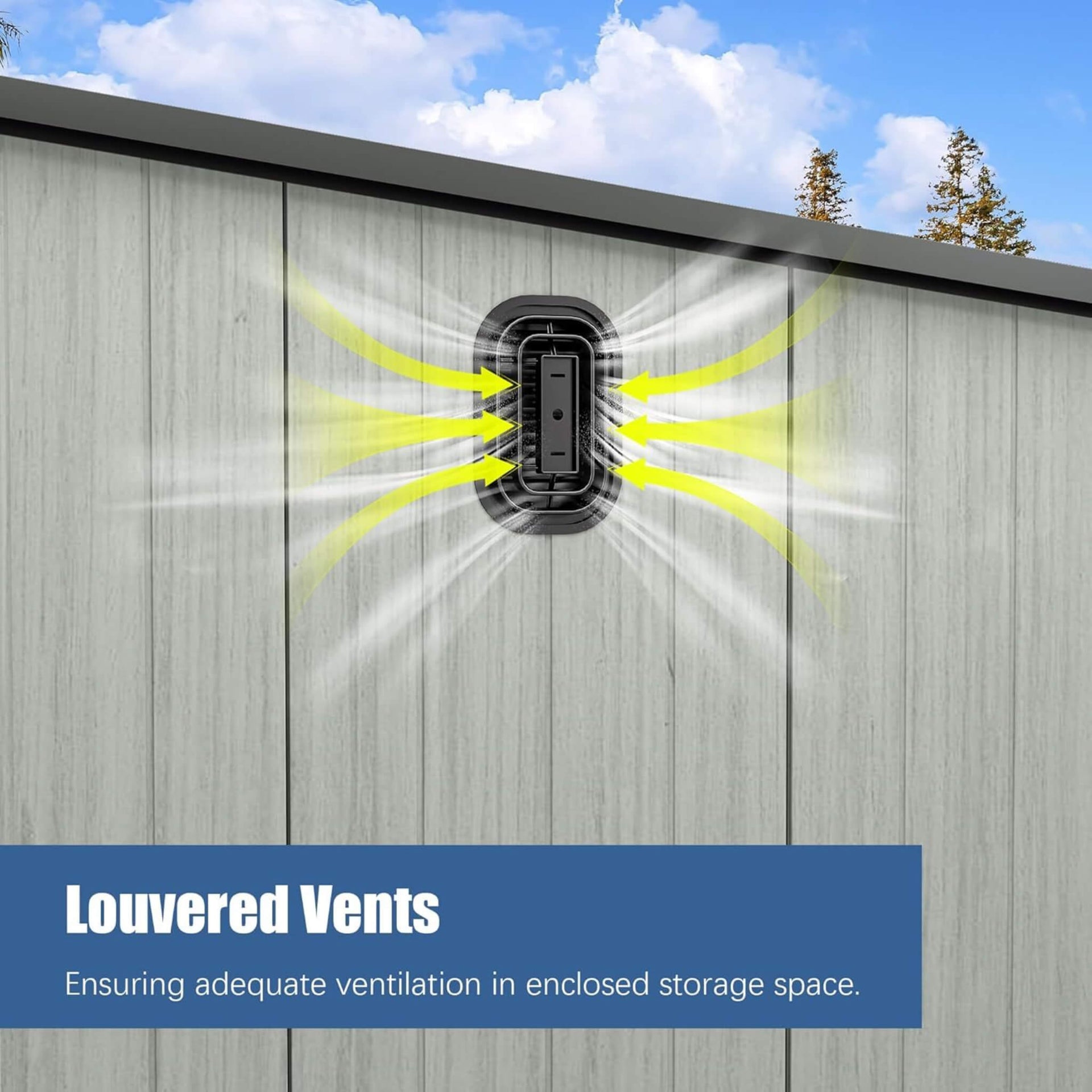 [06X08FT] Outdoor Resin Storage Shed With Lockable Double Doors And Sloping Roof (SAK73286)