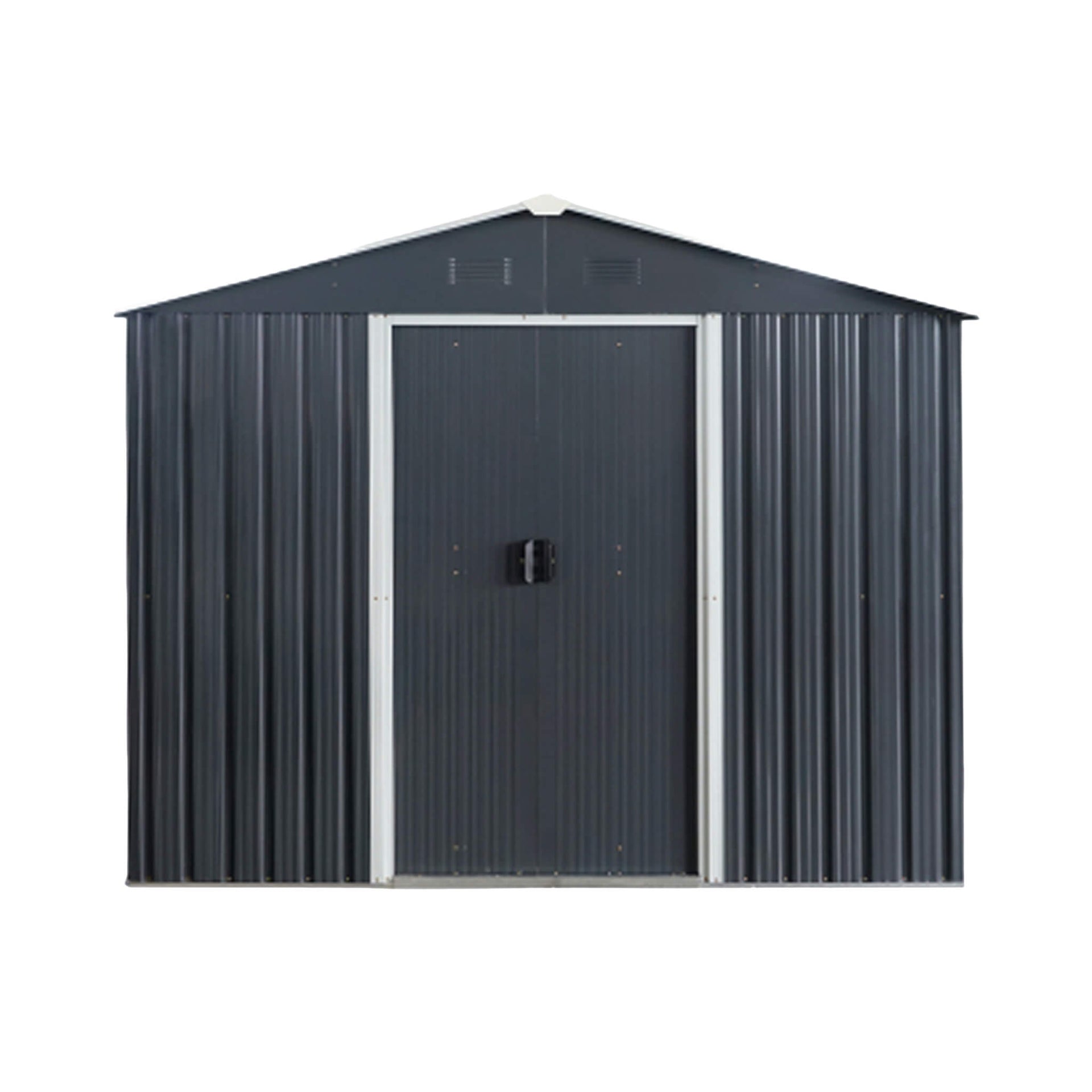 [06X08FT] Premium Outdoor Metal Storage Shed With Metal Floor Frame (SAK95204)