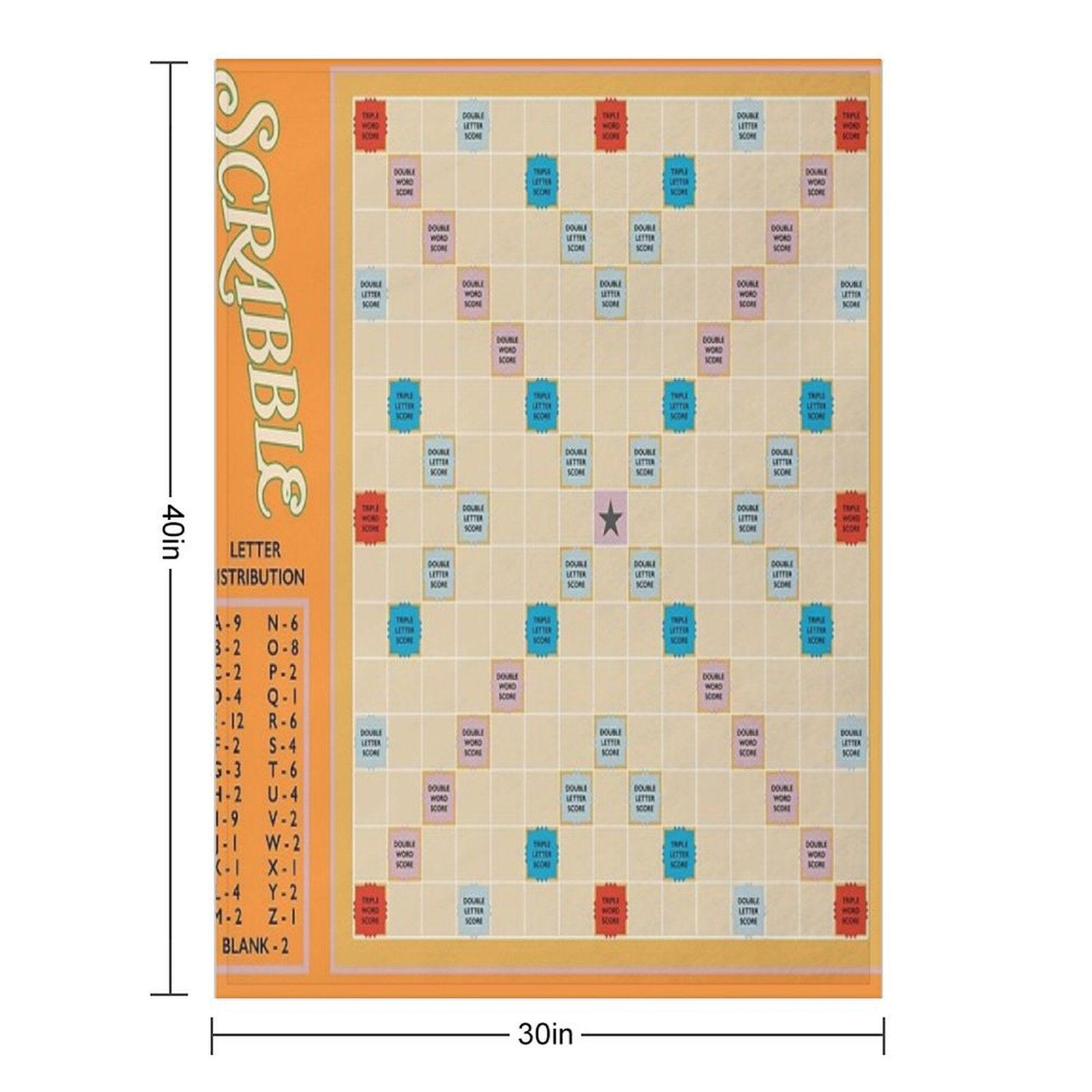 Scrabble Throw Blanket