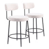 Blanca Counter Stool (Set of 2) Ivory