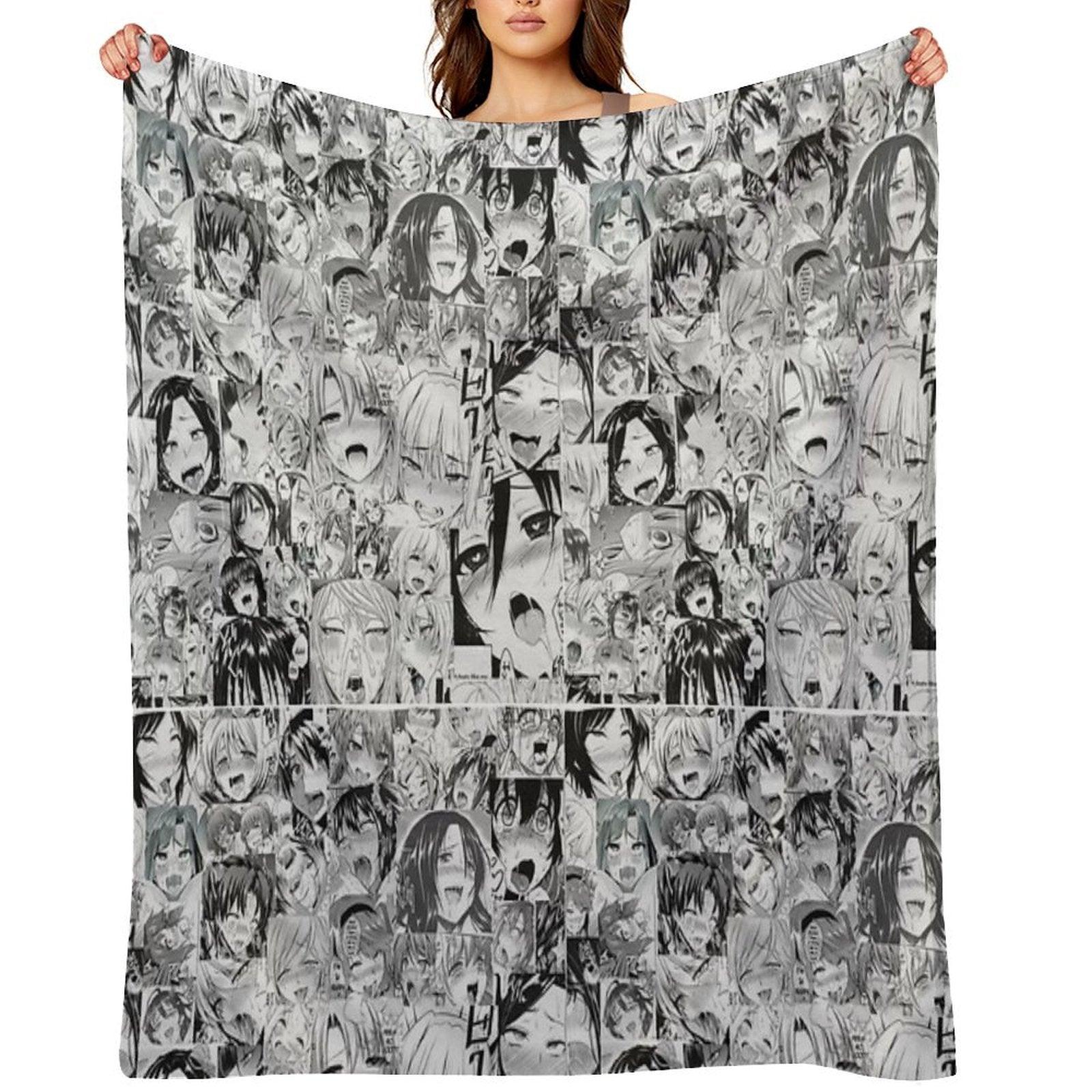 Aygo Hentai Anime Face Throw Blanket