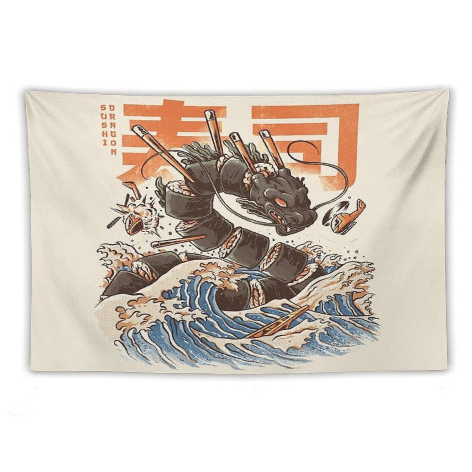 Great Sushi Dragon Tapestry