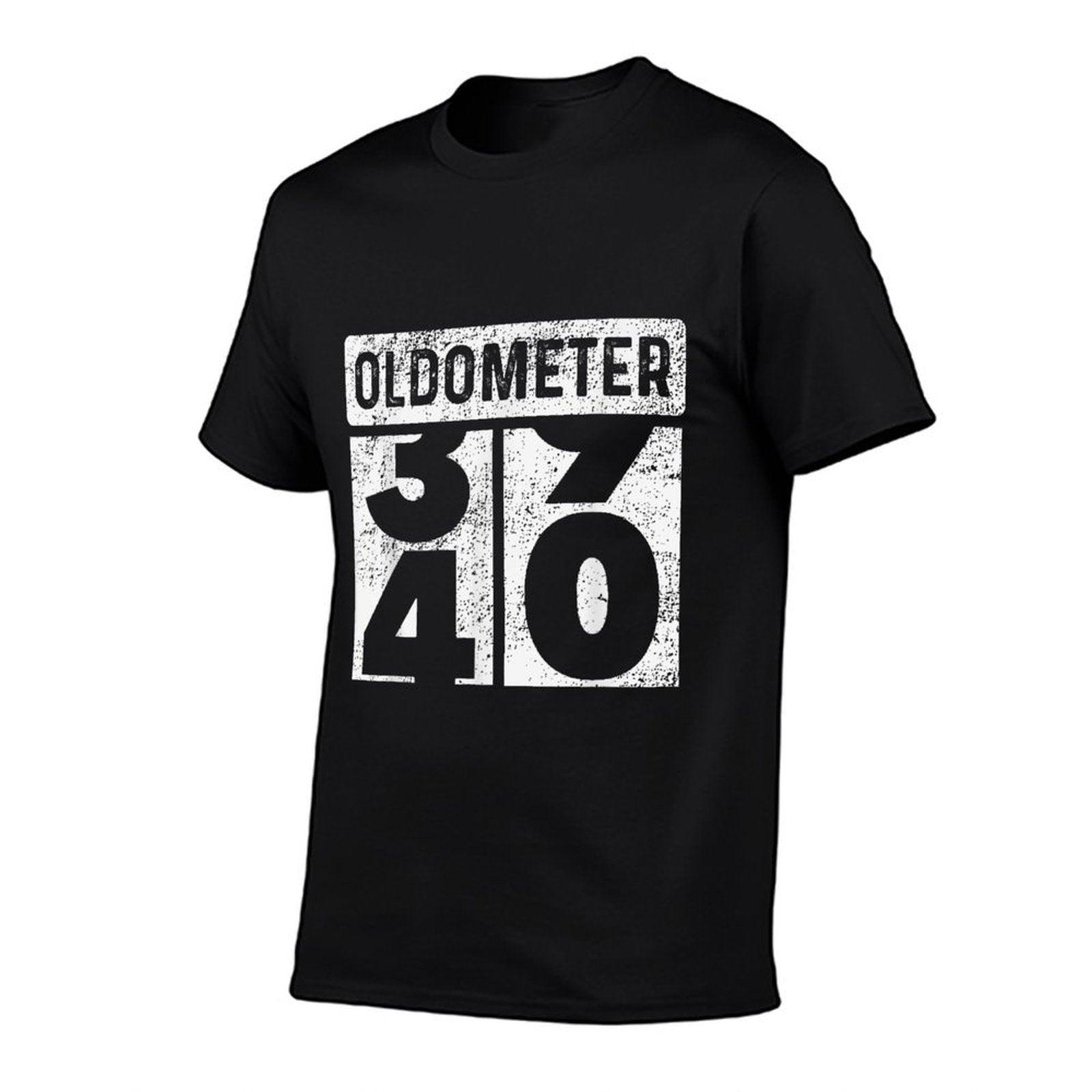 Oldometer Odometer Funny 40th Birthday Gift 40 Yrs Old Joke T-Shirt