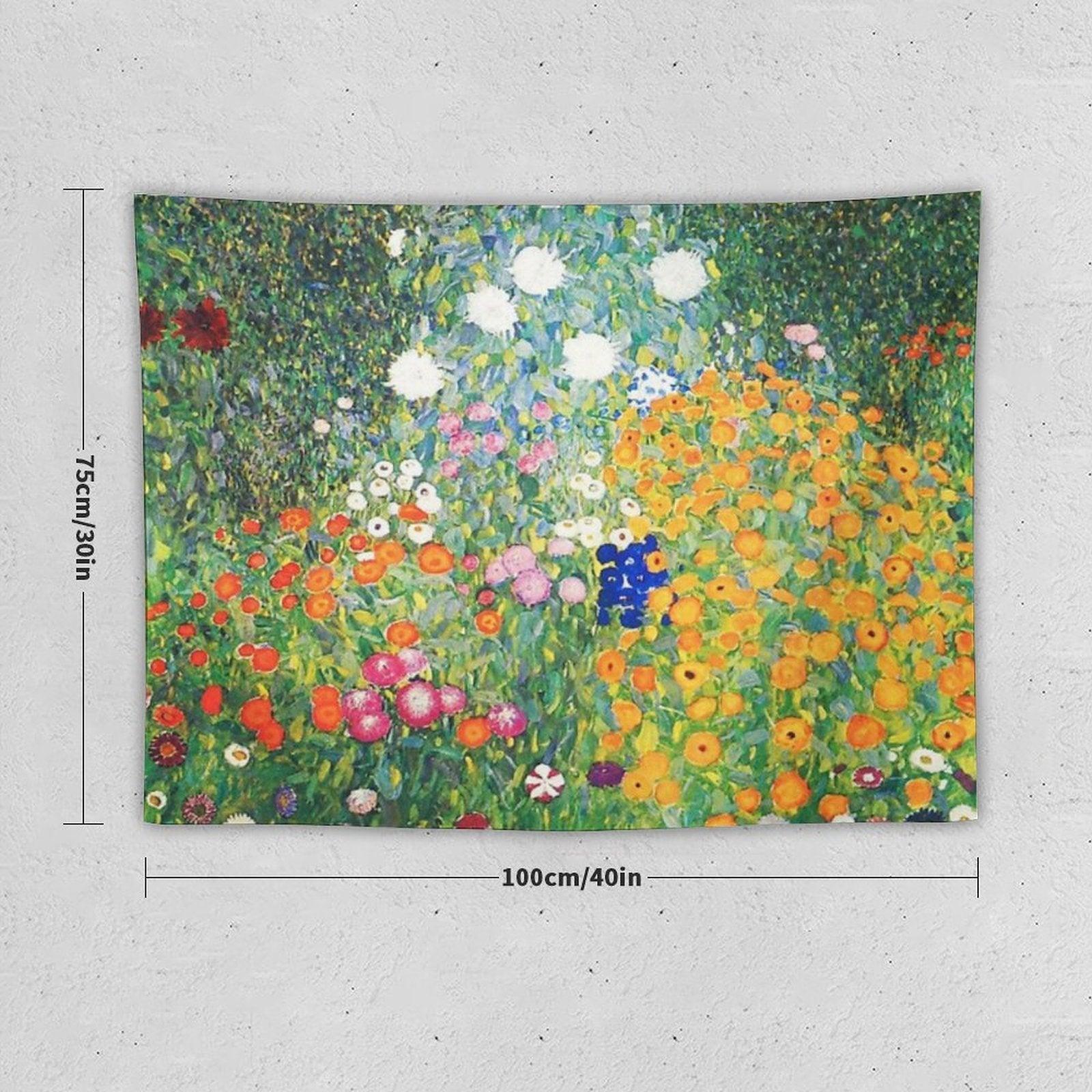 Flower Garden by Gustav Klimt Tapestry
