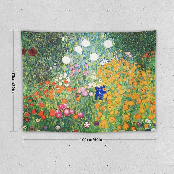 Flower Garden by Gustav Klimt Tapestry