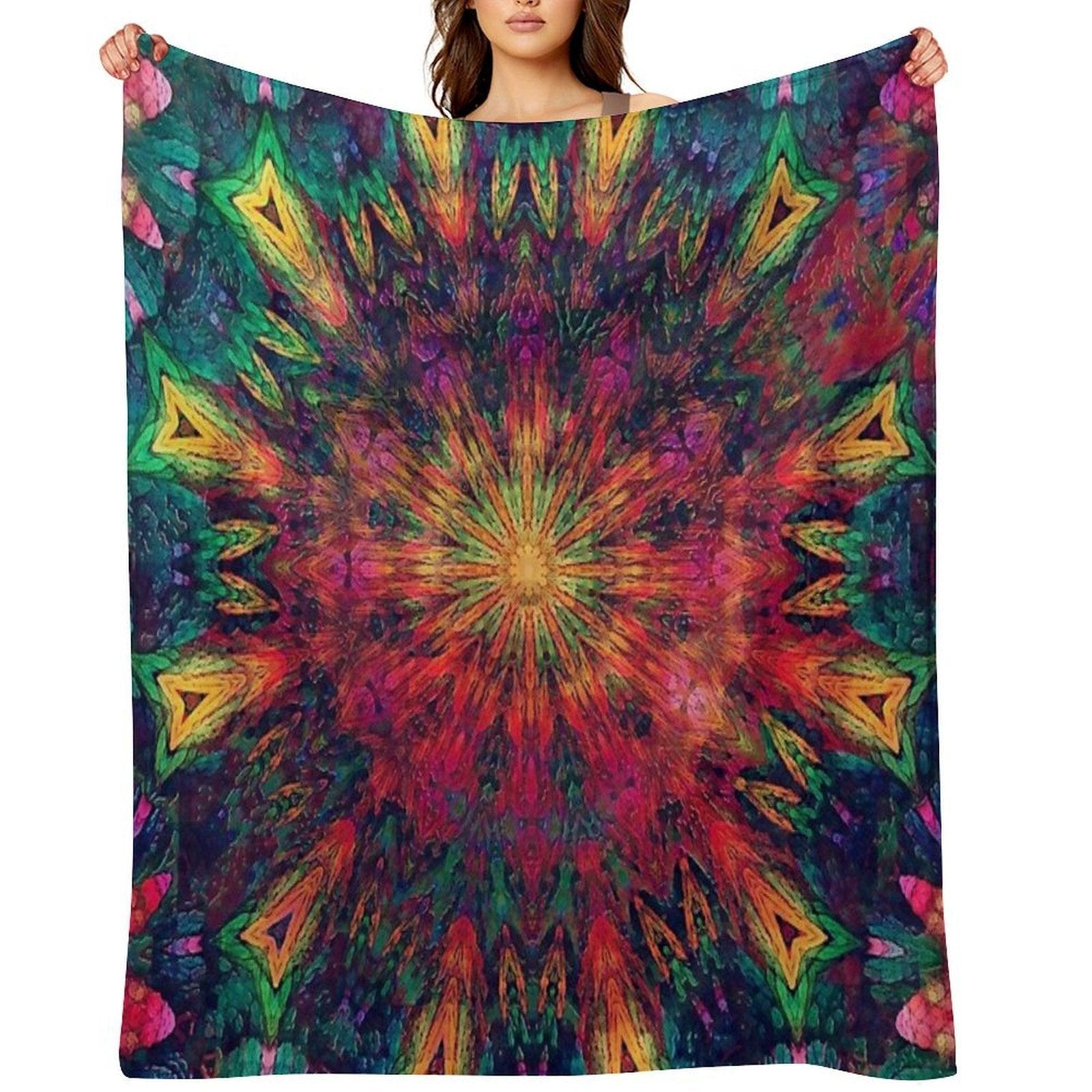 Mandala Love Throw Blanket