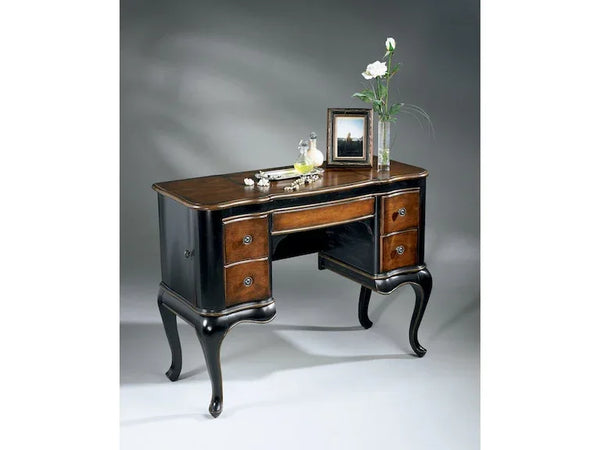 Charlotte Cafe Noir Vanity Table in Multi-Color - Gifts for You 'n Me