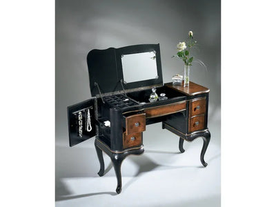 Charlotte Cafe Noir Vanity Table in Multi-Color