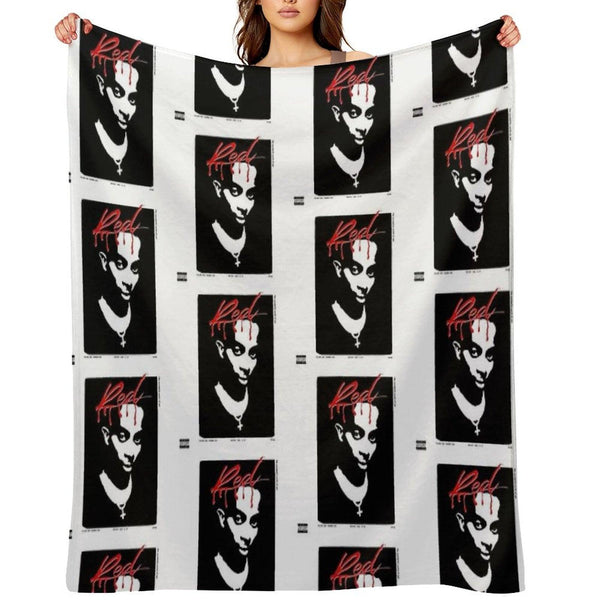 Playboi Carti Whole Lotta Red Album Cover Throw Blanket
