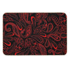 Color Red And Black RED BLACK PATTERN Bath Mat