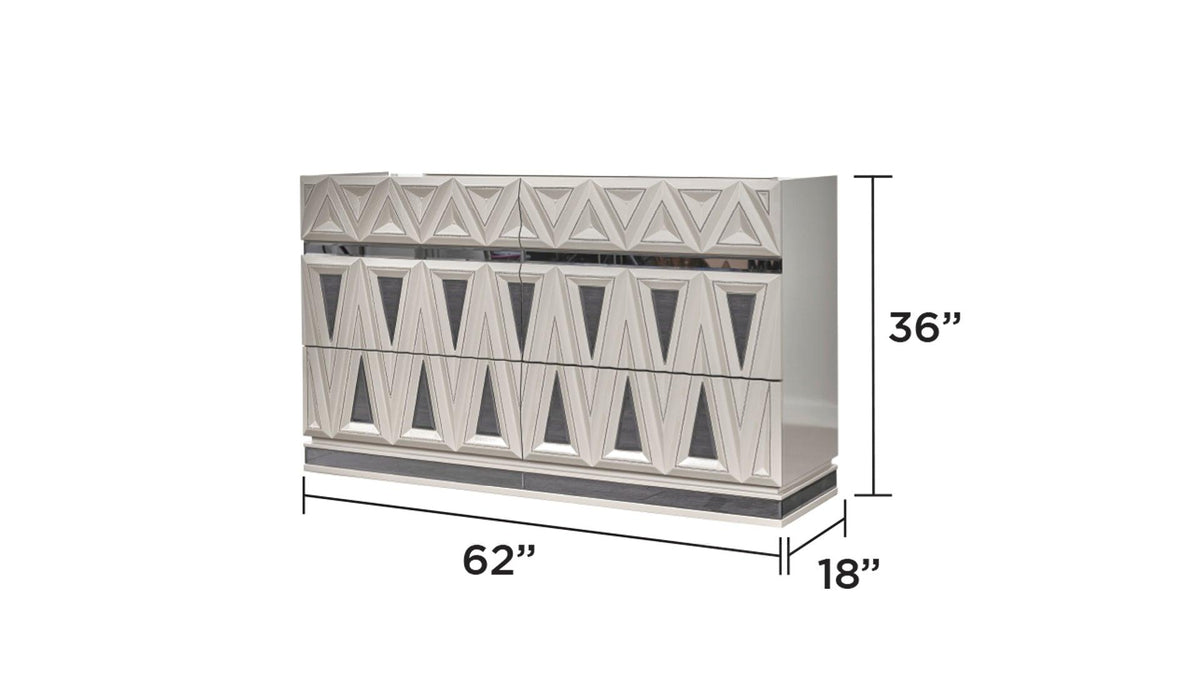 Lavita Modern & Contemporary Style 5 Pc Queen Upholstered Bedroom Set