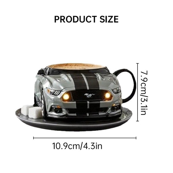 Car-Shaped Stainless Steel Coffee Mug – Handmade, Durable, Novelty Office Cup, Ideal Gift for Car Fans