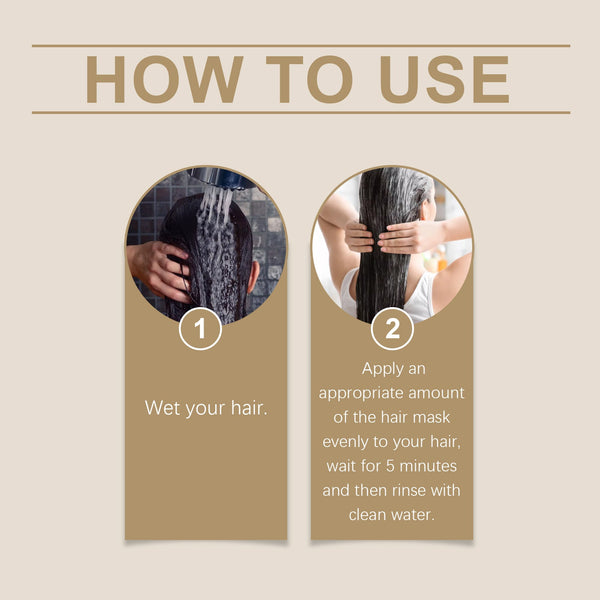 Smoothing Treatment Hair Mask, Moisturizing And Repairing Frizzy Split Hair, Fluffy, Smooth And Glossy Hair Mask