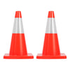 18-Inch Traffic Safety Cones, 2-Pack