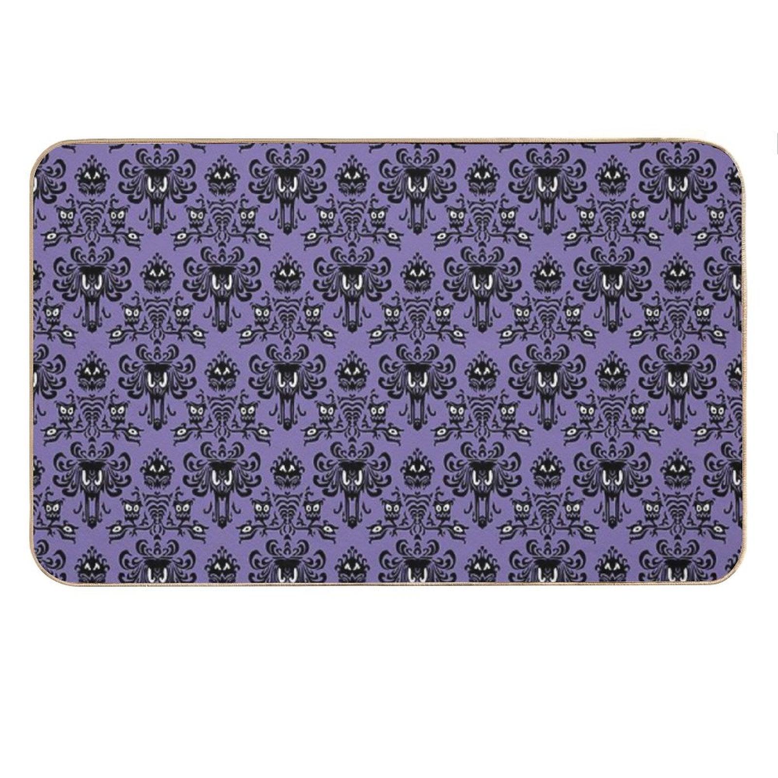 Haunted Mansion Wallpaper Bath Mat