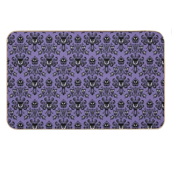 Haunted Mansion Wallpaper Bath Mat