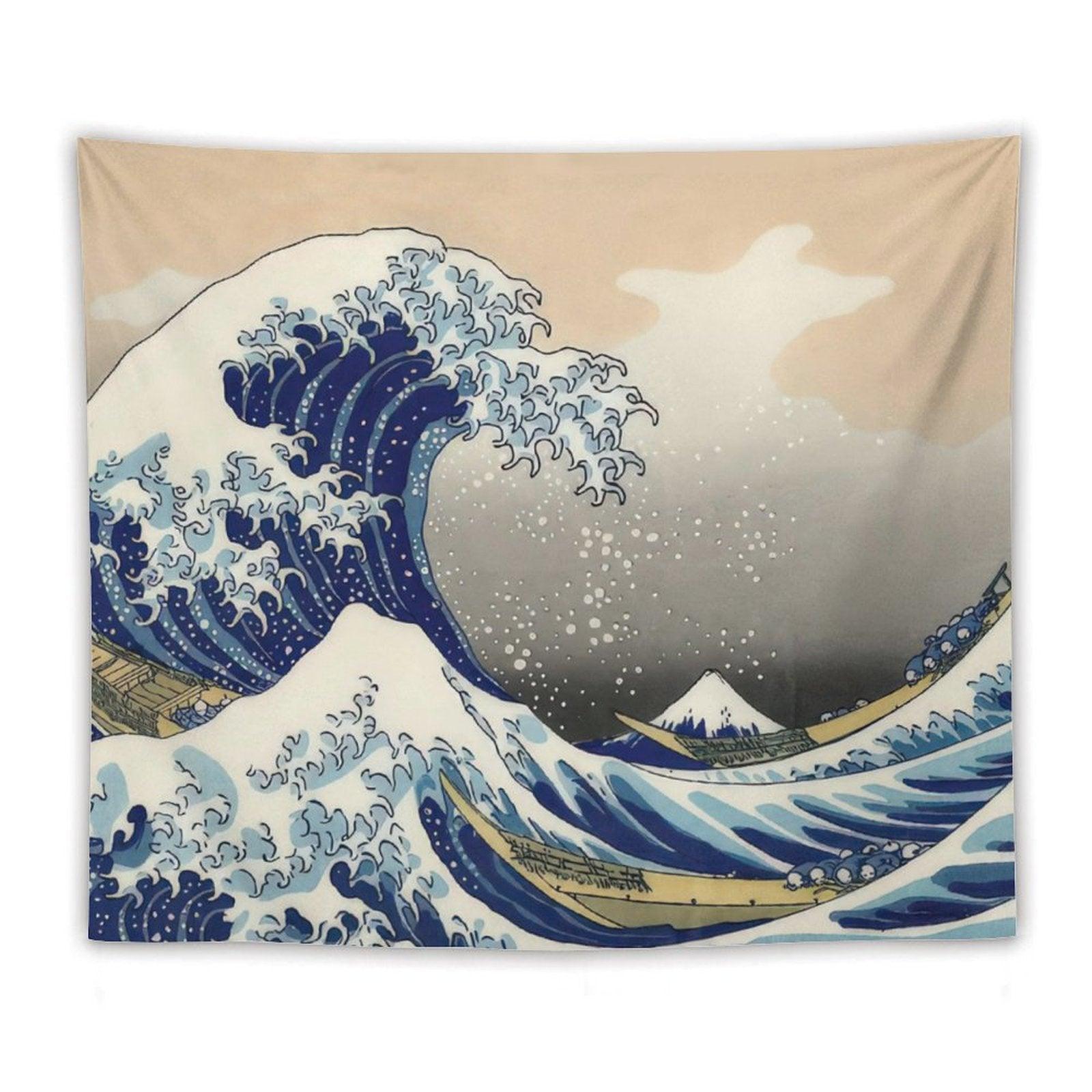 Hokusai (1760-1849) The Great Wave Off Kanagawa Tapestry
