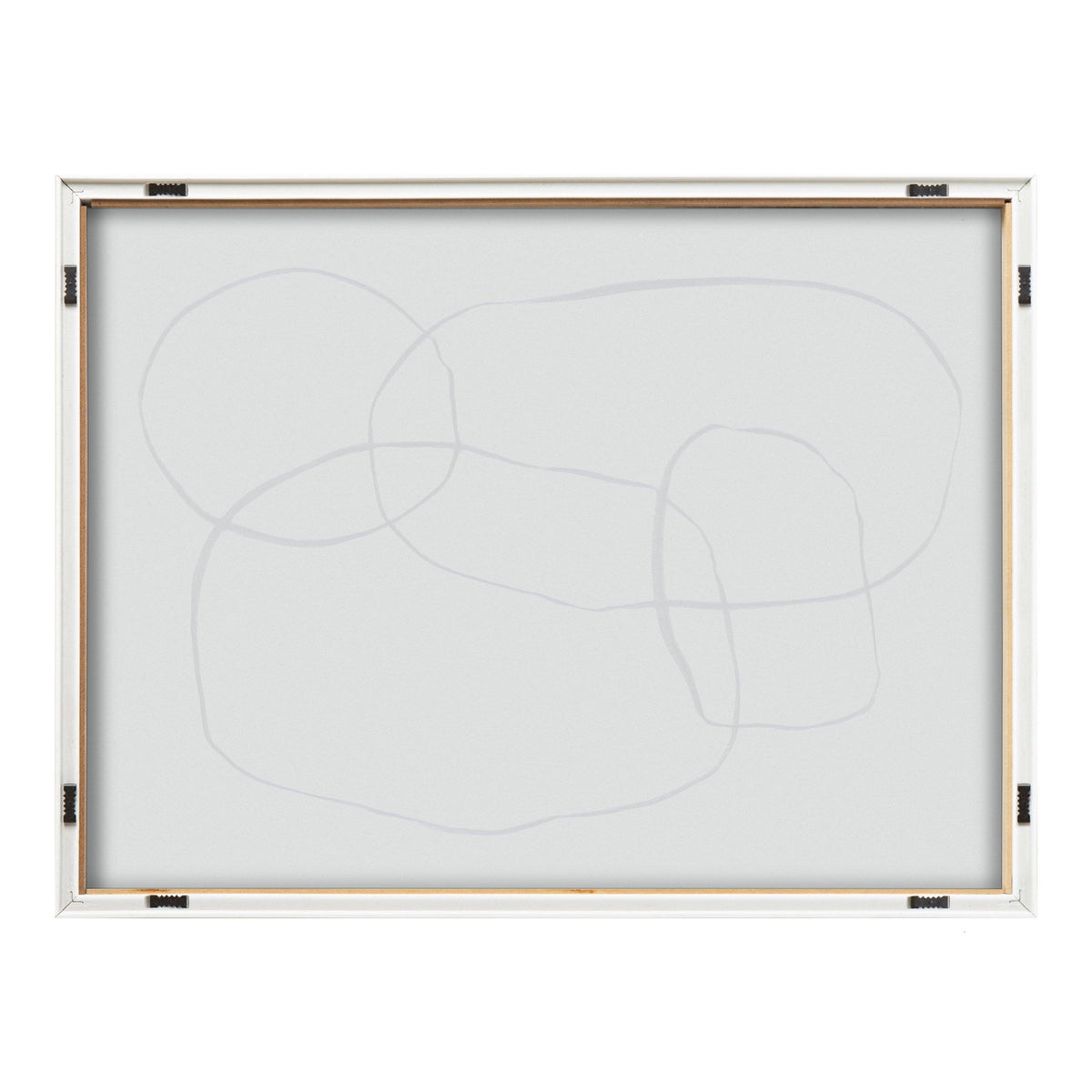 Blake 871 Modern Circles Framed Printed Glass by Teju Reval of SnazzyHues