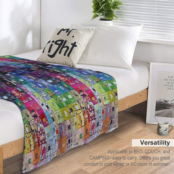 Patchwork Easy Care Throw Blanket