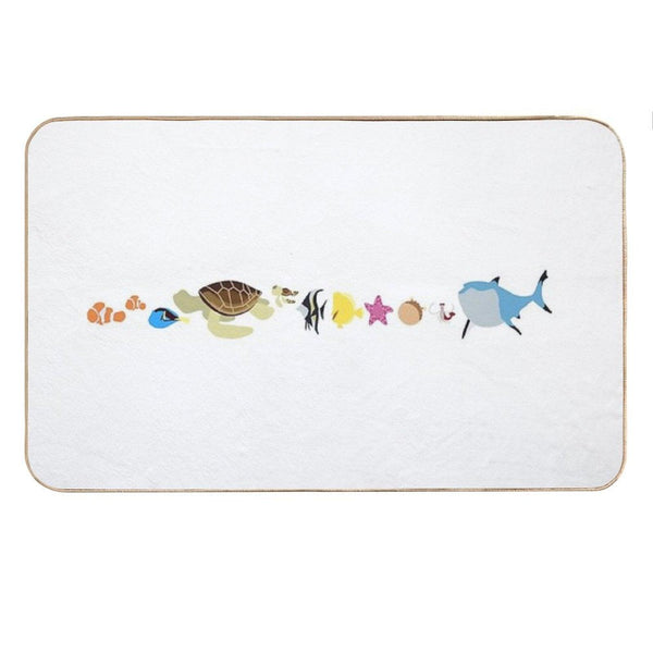 Finding Nemo Character Illustration Bath Mat