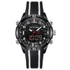 Lige Men's Dual Display Watch Multi-Function Chronograph Sports Waterproof Watch