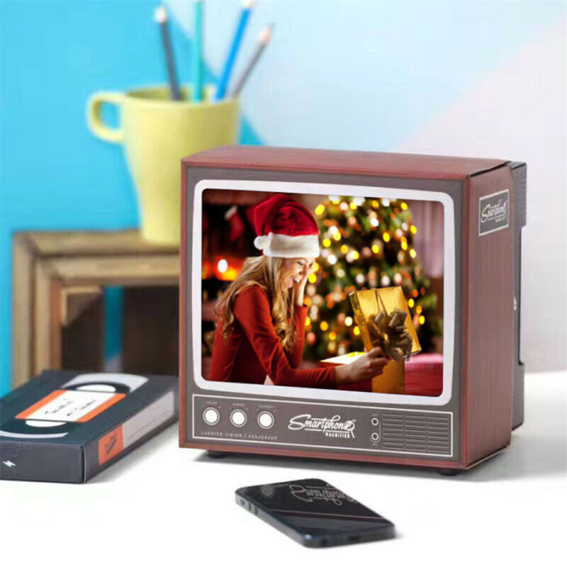 Retro TV Phone Screen Video DIY Enlarger Amplifier Magnifier Retro TV Appearance