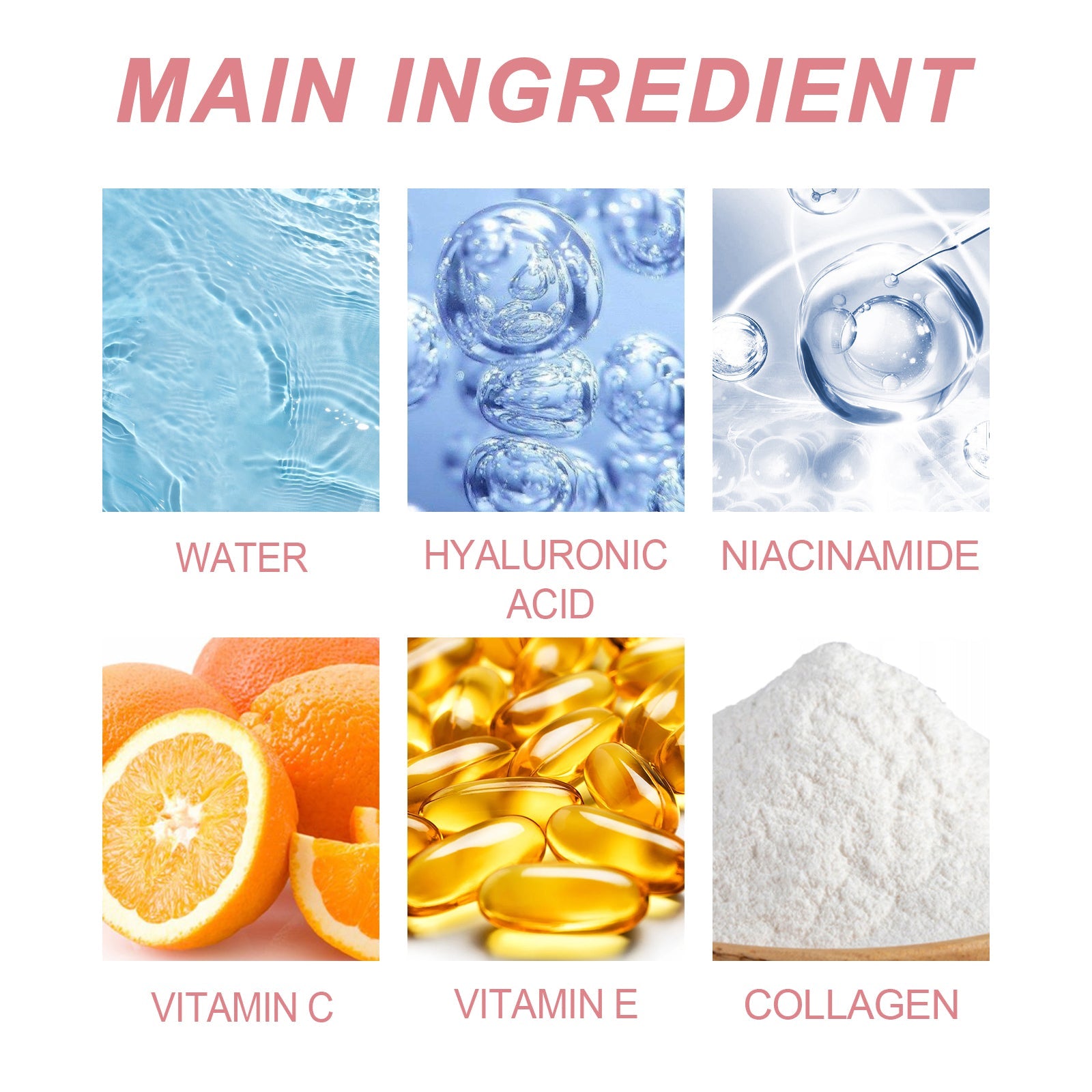 5 In 1 Face Essence Hydrating, Firming, Whitening, Whitening And Anti-Wrinkle Essence For Fine Lines