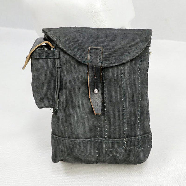 Cold War: Directly sourced original Russian items. Issued - Soviet Marines' black 4 - compartment AK mag pouch.