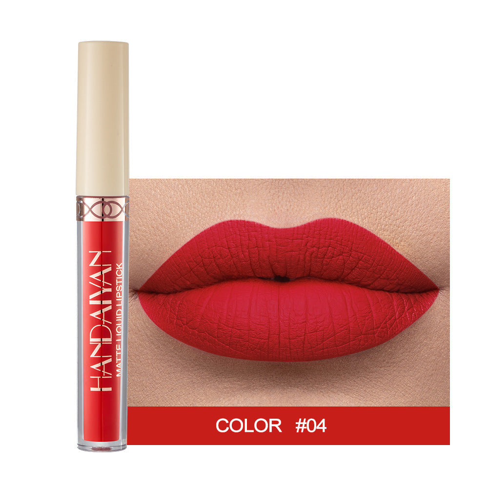 HANDAIYAN Popular Matte Matte Velvet 12 Colors Lip Gloss Liquid Lipstick Lip Glaze