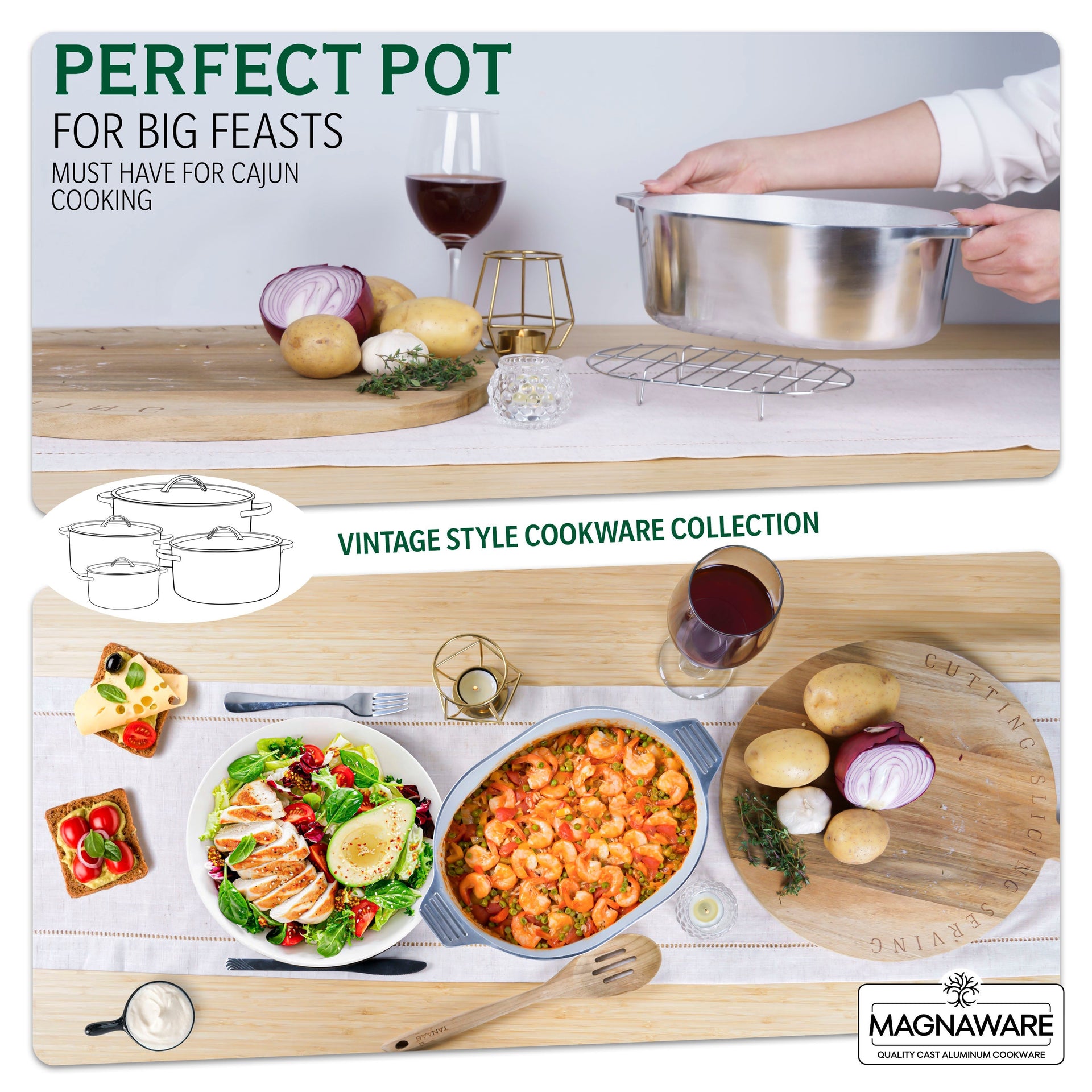 Oval Dutch Oven with Lid - 5 Quart (11 Inch) MAGNAWARE