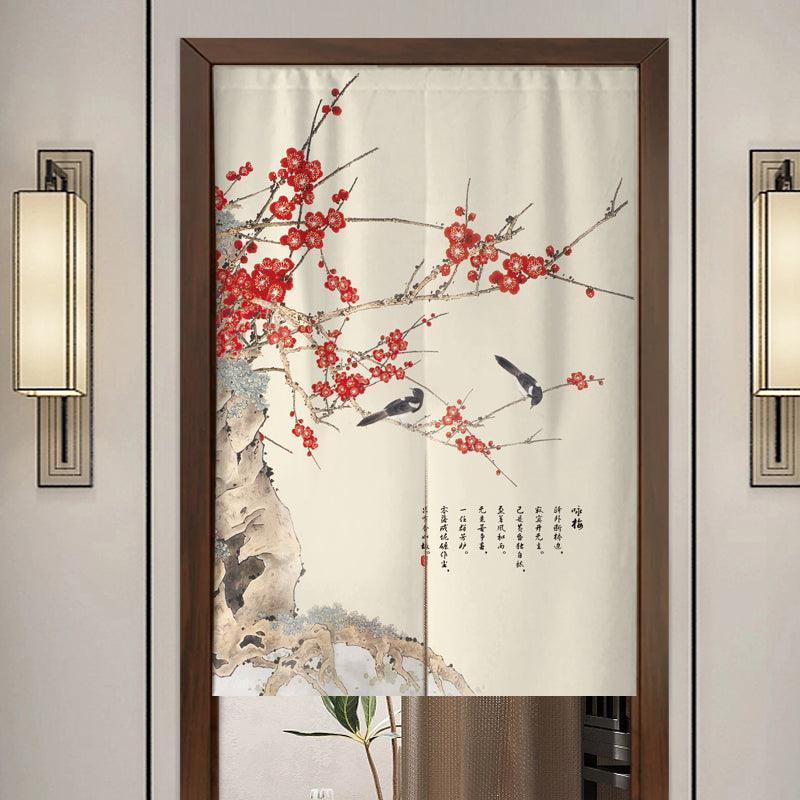 Chinese Cloth Door Screen