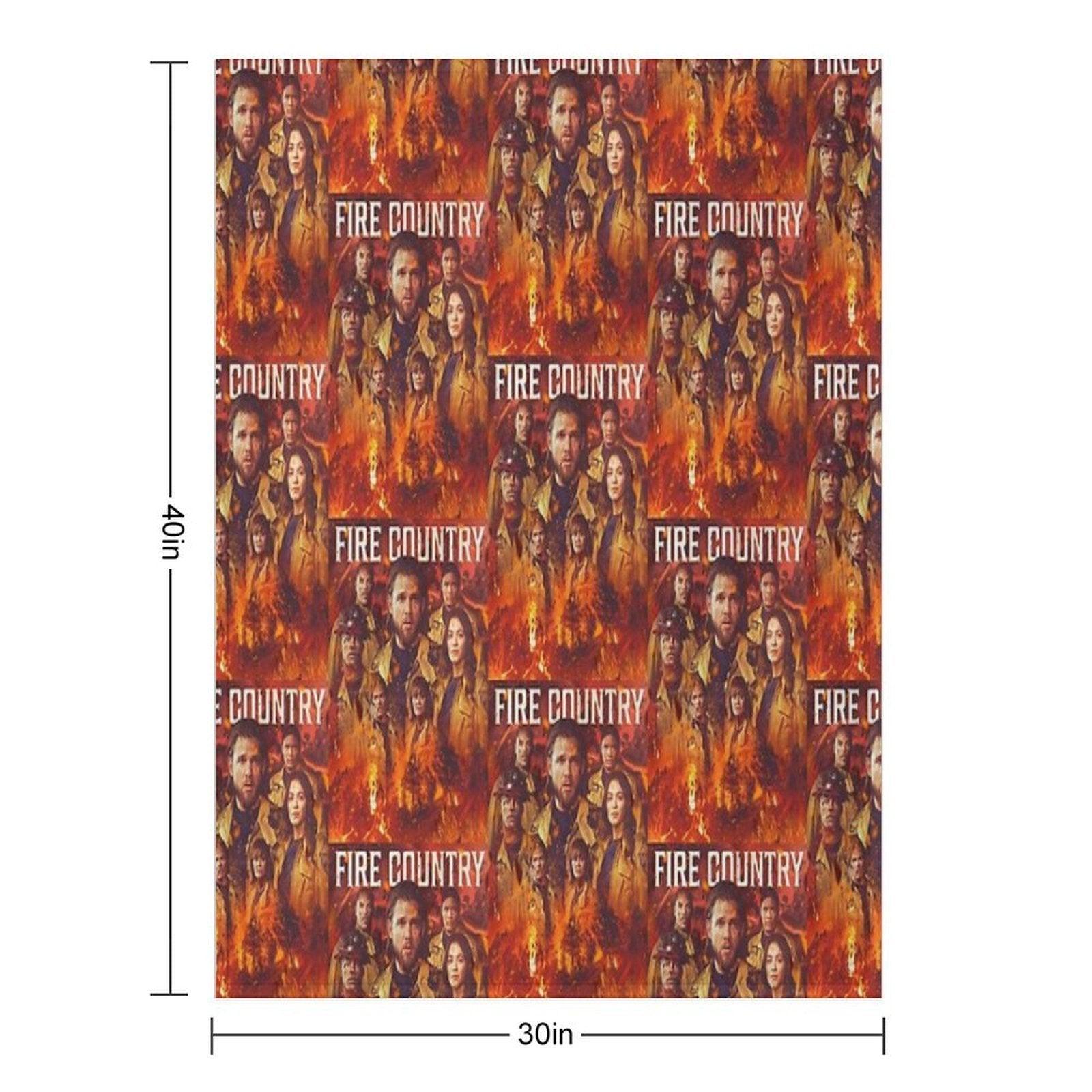 Fire Country - Burned Throw Blanket