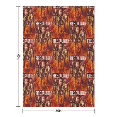 Fire Country - Burned Throw Blanket
